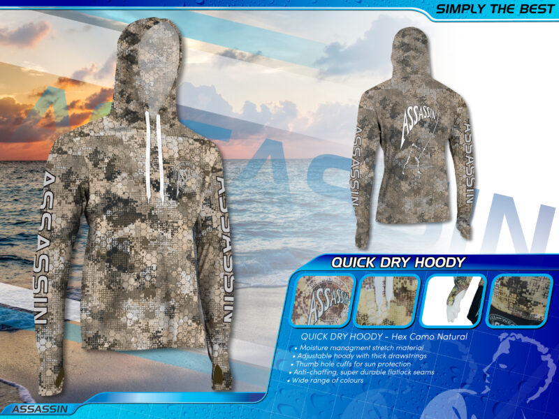 Quick Dry Hoody - 5XL, Camo Natural