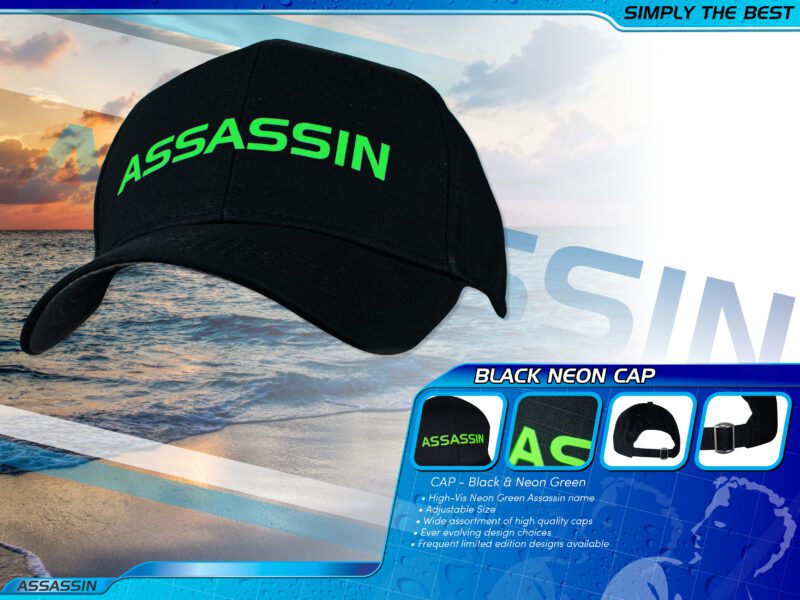 Black & Neon Green Cap